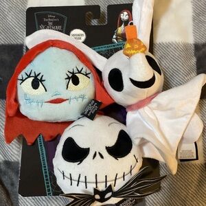 Disney The Nightmare Before Christmas Plush Dog Toy Set- 3 pack